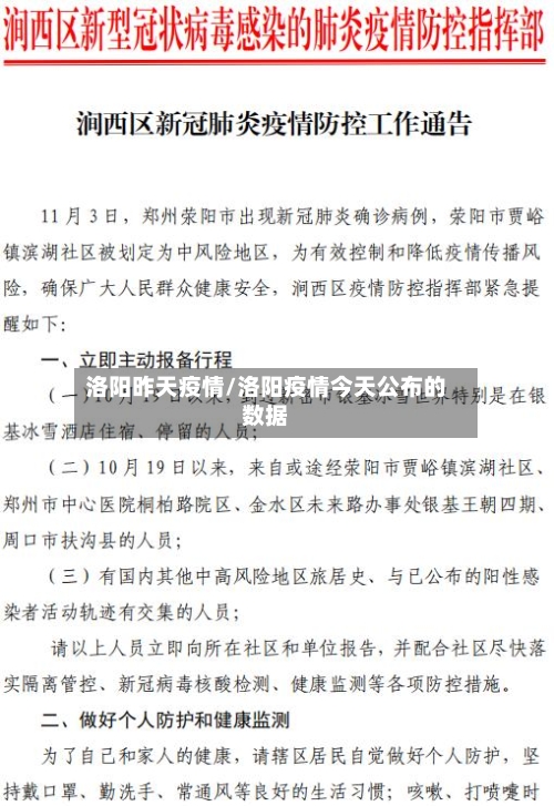 洛阳昨天疫情/洛阳疫情今天公布的数据