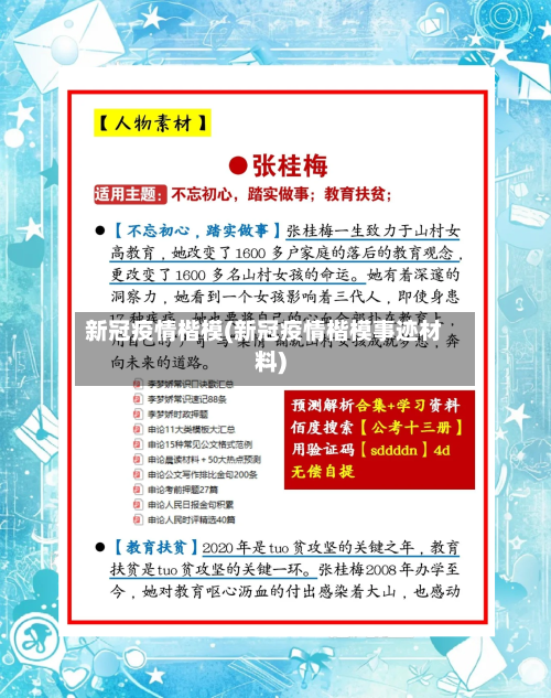 新冠疫情楷模(新冠疫情楷模事迹材料)-第2张图片
