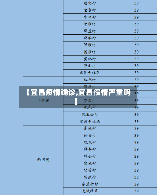【宜昌疫情确诊,宜昌役情严重吗】