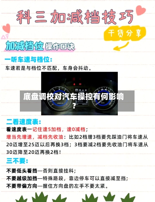 底盘调校对汽车操控有何影响？