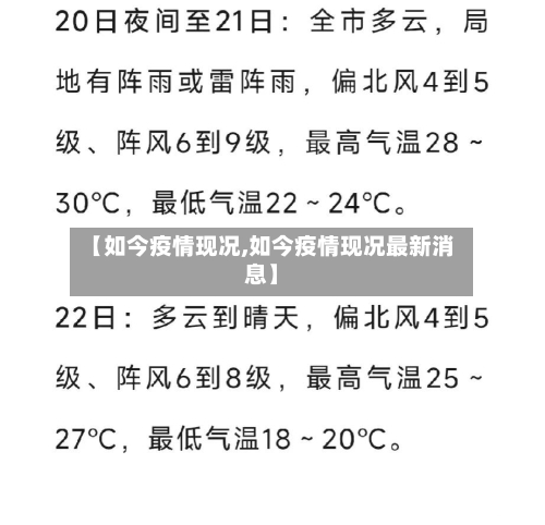 【如今疫情现况,如今疫情现况最新消息】