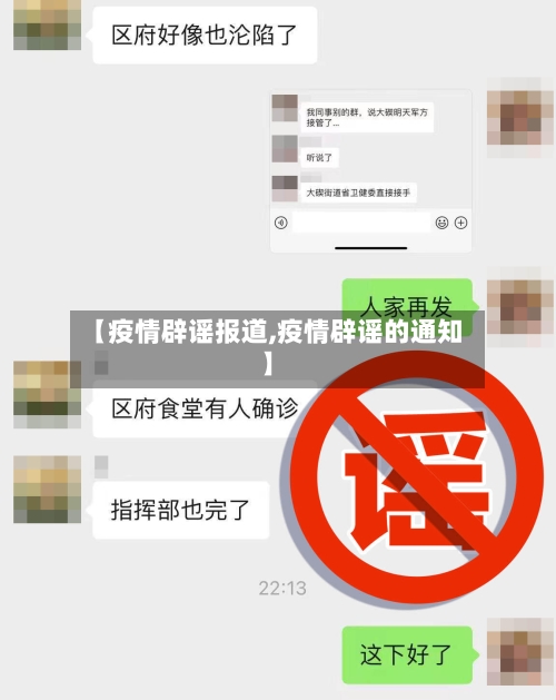 【疫情辟谣报道,疫情辟谣的通知】