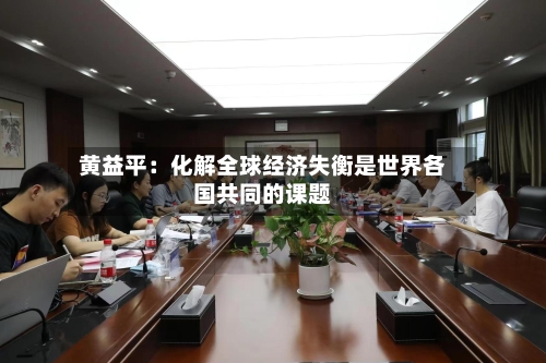 黄益平：化解全球经济失衡是世界各国共同的课题