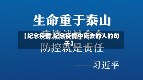 【纪念疫情,纪念疫情中死去的人的句子】