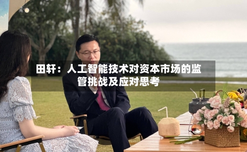 田轩:人工智能技术对资本市场的监管挑战及应对思考-第3张图片