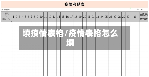 填疫情表格/疫情表格怎么填