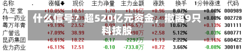 什么信号？超520亿元资金	，撤离9只科技股-第2张图片