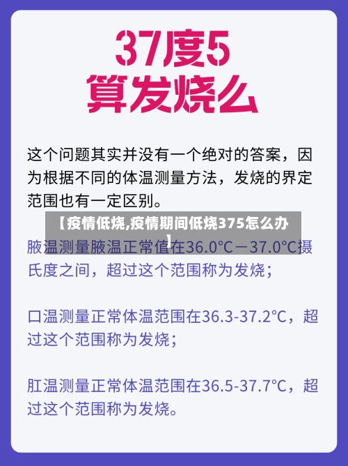 【疫情低烧,疫情期间低烧375怎么办】
