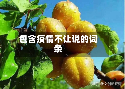 包含疫情不让说的词条