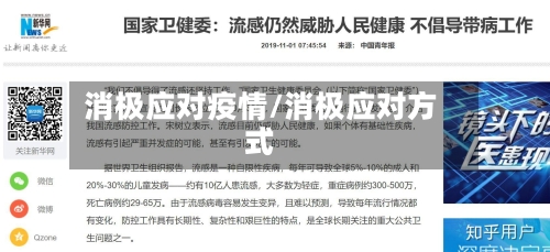 消极应对疫情/消极应对方式