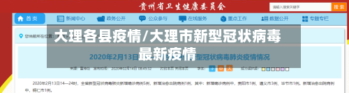 大理各县疫情/大理市新型冠状病毒最新疫情-第2张图片