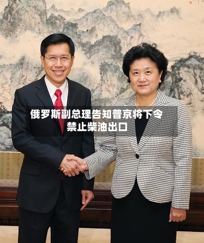 俄罗斯副总理告知普京将下令禁止柴油出口