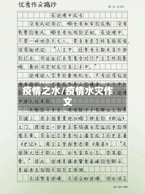 疫情之水/疫情水灾作文-第2张图片