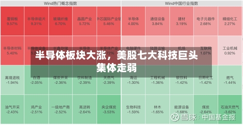 半导体板块大涨，美股七大科技巨头集体走弱