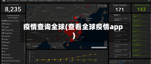 疫情查询全球(查看全球疫情app)
